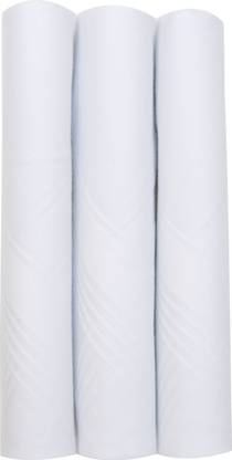 DOLLAR Cotton Handkerchiefs Hanky for Men ["White"] Handkerchief