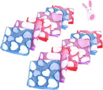 FINZER HEART DESIGN COTTON SOFT FABRIC ["Multicolor"] Handkerchief
