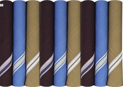 Heart Home Men's HAndkerchiefs, 100% Pure Cotton, Pocket Square Hankies, Classic Plaid Pattern Perfect For Gift, Set of 9 (Dark color) ["Dark color"] Handkerchief