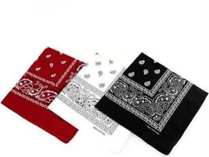 vactly Handkerchief in bulk are perfect for multiple usages. Handkerchief (Pack of 3) ["Black","White","Red"] Handkerchief
