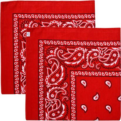 Heart Home Cotton Carry Women Handkerchief|Ladies Rumal|2 Piece Set|Extra Large|Red ["Red"] Handkerchief