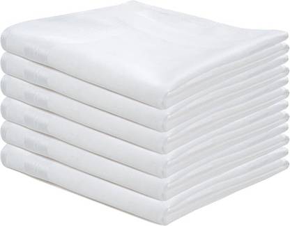 Lane Linen Cotton Handkerchief ["White"] Handkerchief