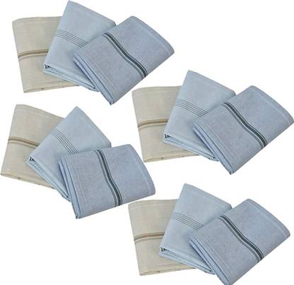 pbp Men Hankey Handkerchief Color 12 PC ["Multicolor"] Handkerchief