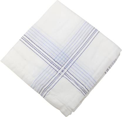 leasburg Handkerchief for men |Set of 12| Striped | H25025 |White with Stripes ["White"] Handkerchief