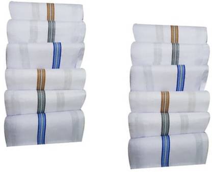 KUBER INDUSTRIES Stylish ["White"] Handkerchief