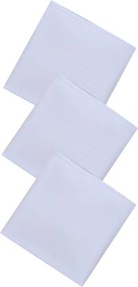 Dollar Cotton Handkerchiefs Hanky for Men ["White"] Handkerchief