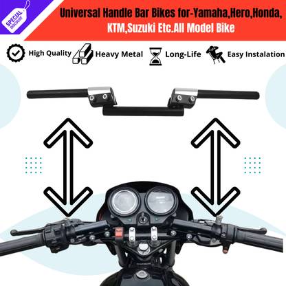 ENEMYT ST-4-Motorcycle Handlebar Drag Bar Silver Bike Handle For Universal Motorcycle Handle Bar