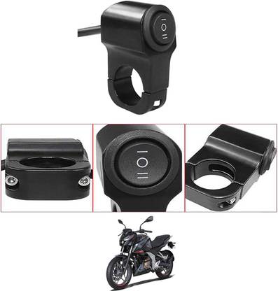 MATIES Single Handlebar Switch Aluminum CNC Waterproof Power Off For Pulsar-N250 Handle Bar Donut For Universal For Bike Universal For Bike