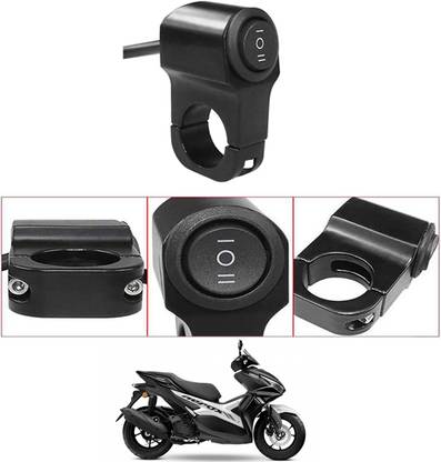 MATIES Single Handlebar Switch Aluminum CNC Waterproof Power Off For Yamaha-Aerox-155 Handle Bar Donut For Universal For Bike Universal For Bike