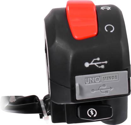 UNO MINDA Handle Bar Switch Lever Assembly (Left) With Kick Start For TVS XL Super (O/M) Handle Bar