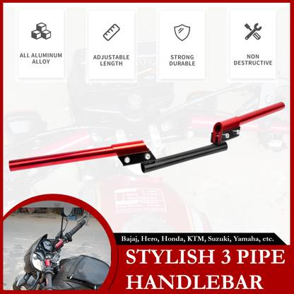 Otoroys Stylish 3 Pipe Universal Handlebar Handle Bar