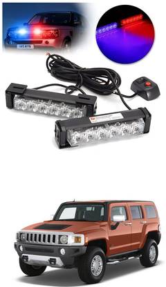 LOVMOTO Red Blue Emergency LED Police Lights Bar Warning Deck Dash Grille Lights sg147 Clip-on Handle Bar