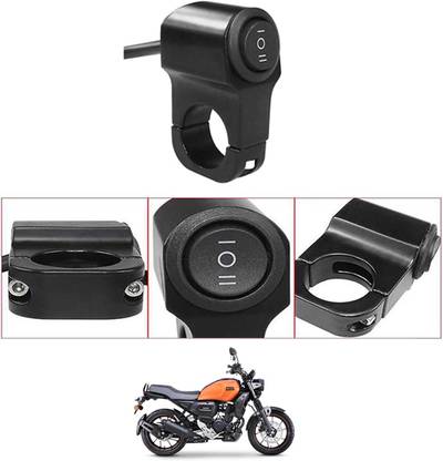 MATIES Single Handlebar Switch Aluminum CNC Waterproof Power Off For Yamaha-FZ-X Handle Bar Donut For Universal For Bike Universal For Bike