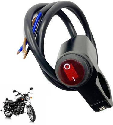 Dhe Best Bike One Way ON/Off Signal Indicator Switch Red For Honda Livo Handle Bar
