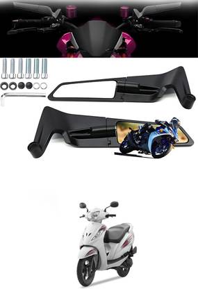 GONAMA Motorcycle bike Rearview Mirror Stealth Wind Wing`Side Adjustable Mirror sg211PQ Clip-on Handle Bar