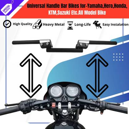ENEMYT SSTT-5-Universal Bike Handle Bar Silver_ Premium Quality Handle Bar