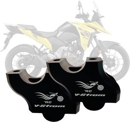 Hybrid Motors 30mm Offset/Pullback HandleBars Risers Kit Clamp For V-Strom 250 2016-2024 Handle Bar