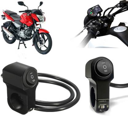 AUTO PEARL Aluminum Alloy Motorcycle Handlebar Headlight Switch 12V for Pulsar 135 LS DTS-i Clip-on Handle Bar