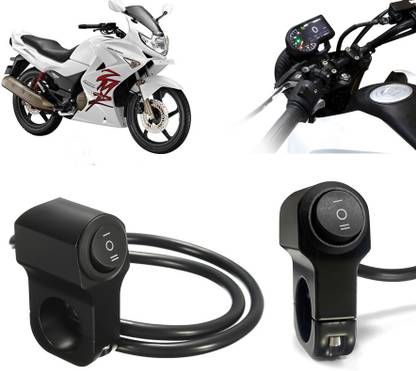 AUTO PEARL Aluminum Alloy Motorcycle Handlebar Headlight Switch 12V for Karizma ZMR Clip-on Handle Bar