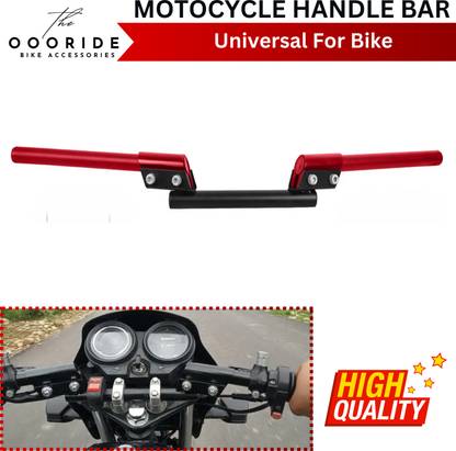 OOORIDE Motorcycle Universal For All Bike Fit Modification Red Handle Bar