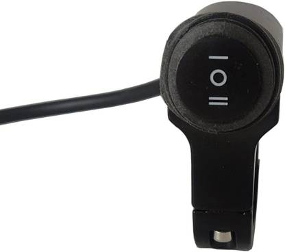 हाइब्रिड मोटर्स 12V Handlebar CNC Metal Switch (2-Way) for Fog Light All Bikes and Motorcycle हैंडलबार