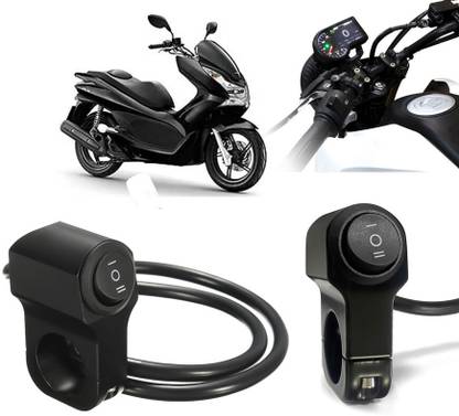 AUTO PEARL Aluminum Alloy Motorcycle Handlebar Headlight Switch 12V for PCX 125 BS6 Clip-on Handle Bar