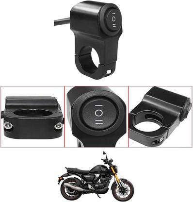 MATIES Single Handlebar Switch Aluminum CNC Waterproof Power Off For TVS-Ronin Handle Bar Donut For Universal For Bike Universal For Bike