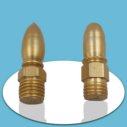 Moterix YOG NUT MIRROR BRASS BULLET CUT GOLD COLOR UNIVERSAL FOR BIKE’S Clip-on Handle Bar