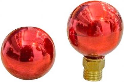 Bullkartzone YNKB-003 BRASS HEAVY RED AND GOLDEN COLOR YOLK NUT FOR BIKE EXCEPT HERO HONDA Handle Bar
