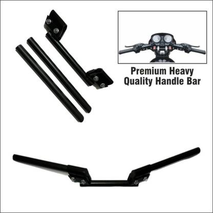 SHOWRIDE 3 Piece Universal Adjustable Modification HANDLBAR for All Bikes,Hero Suzuki Handle Bar
