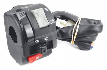 UNO MINDA Handle Bar Switch (Left) With Kick Start, Wire & Coupler For Yamaha Crux Handle Bar