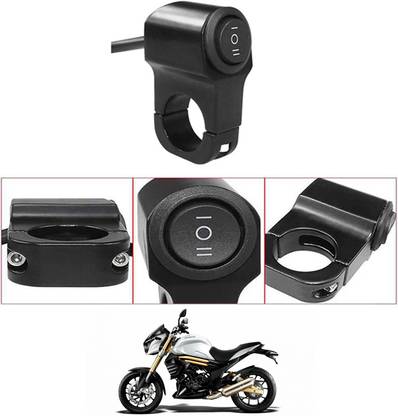 MATIES Single Handlebar Switch Aluminum CNC Waterproof Power Off ForMo jo Handle Bar Donut For Universal For Bike Universal For Bike