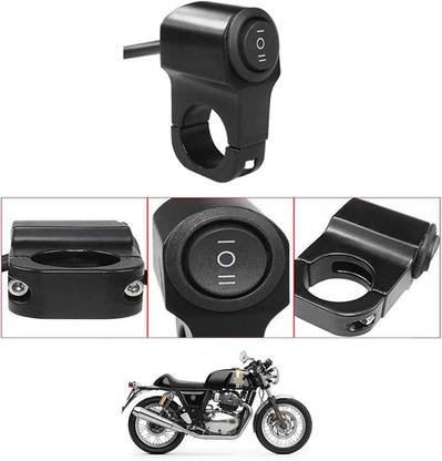 MATIES Single Handlebar Switch Aluminum CNC Waterproof Power Off For continental-gt650 Handle Bar Donut For Universal For Bike Universal For Bike