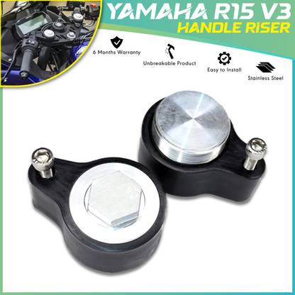 MIKANIX R15 V3 Bike Handle Riser / Raiser Handlebar Height Riser Clamp Handlebar Riser Kit