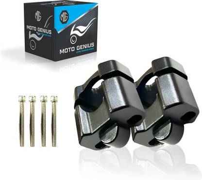 Moto Genius Universal Aluminum Motorcycle Handlebar Risers Adjustable, Lightweight, Durable Handlebar Riser Kit