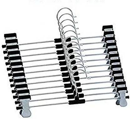 Flipkart SmartBuy Adjustable Clip with Strong Grip Steel Shirt Pack of 12 Hangers For  Shirt