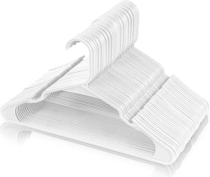Kienlix Plastic Hangers Heavy Duty Dry Wet Clothes Hangers Plastic Saree Pack of 10 Hangers For  Saree