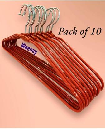 HANGES Steel Dress Pack of 10 Hangers For  Dress