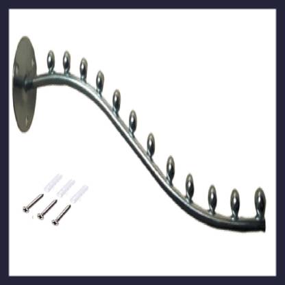 Drope Q1 Beads 1 Pc. Steel 12-pin Wall Drope Hanger for Clothes Display in ...