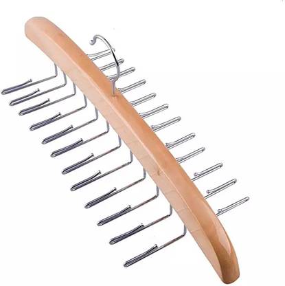 Vastra Single Wooden Tie Hanger Organiser Rack Holds 24 Ties Great Gift Idea! Wooden Tie Hanger For  Tie