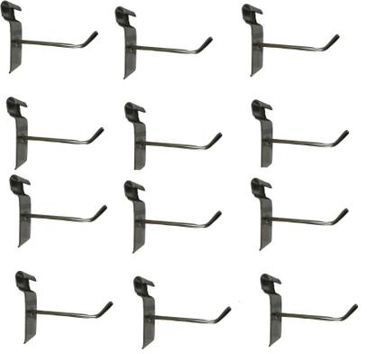 Q1 Beads 12 Pcs 4 inch Mesh Jaali Grid Panel Hooks for Retail Display Gridwall Panel Hook Steel Dress Pack of 12 Hangers For  Dress
