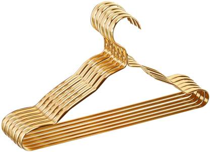 ADA Premium Heavy Duty Matte Aluminum Coat Hanger Smooth & Durable Hangers for Jeans Aluminium Dress Pack of 6 Hangers For  Dress