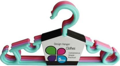 CHILD CHIC Children's Hangers for Kids Baby Plastic Dress Pack of 5 Hangers For Dress Plastic Dress Pack of 5 Hangers For  Dress