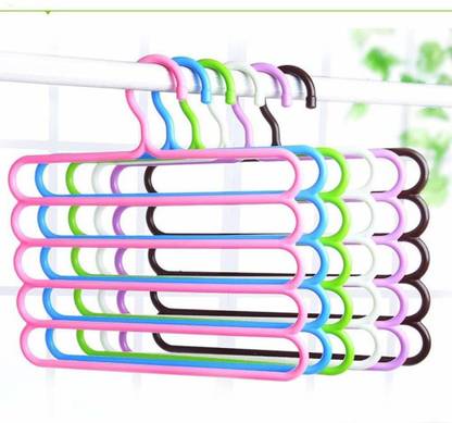 YOKOTEN Enterprise Plastic Saree Pack of 5 Hangers For  Saree