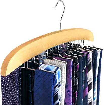 Vastra Single Wooden Tie Hanger Organiser Rack Holds 24 Ties Great Gift Idea! Wooden Tie Hanger For  Tie