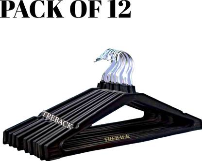 treback Best Hanger for clothes Plastic Shirt Pack of 12 Hangers For Shirt