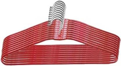 Vyhangum Stainless Steel Hangers Red Steel Trousers Pack of 10 Hangers For  Trousers