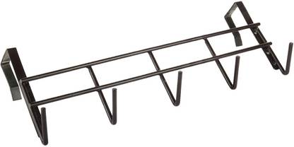 GO HOOKED Heavy-duty Hanging Organizer Rack With No Hole Drilling Required To Securely Hold Your Clothes, Coat, Towel, Bag, Steel Over The Door Hook Organizer Door Hanger