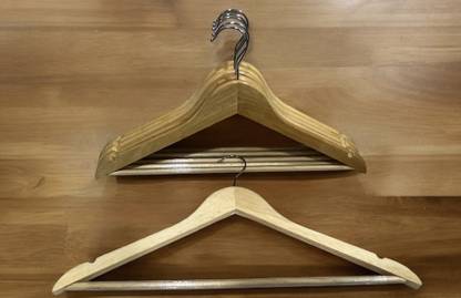 CREDO HNGR001 Wooden Shirt Pack of 6 Hangers For  Shirt