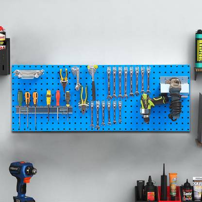 Plantex Pegboard for Garages/Tool Organizer for Workshop/Hanging Tool Pegboard Accessories Organizer